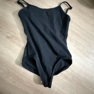 Black Classic Scoop Neck Leotard